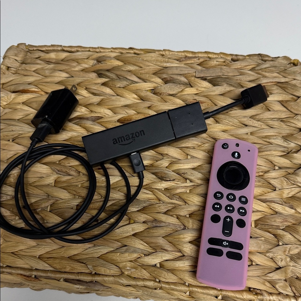 Amazon Streaming Device with Pink Remote